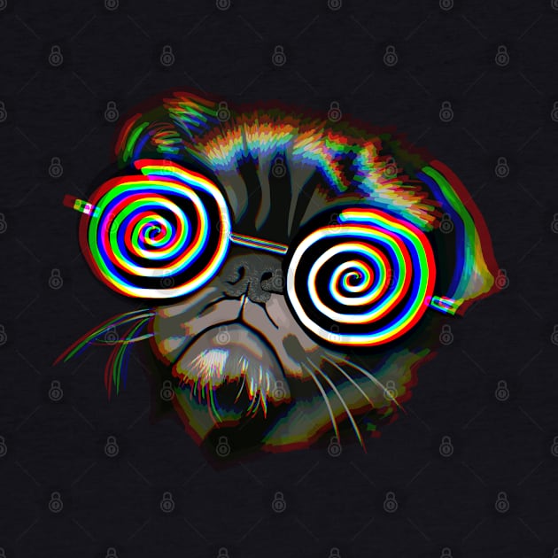 Hypnotizing Pug Chromatic Version by wildjellybeans